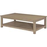Tiburon Coffee Table in Drifted Sand Beige Wood